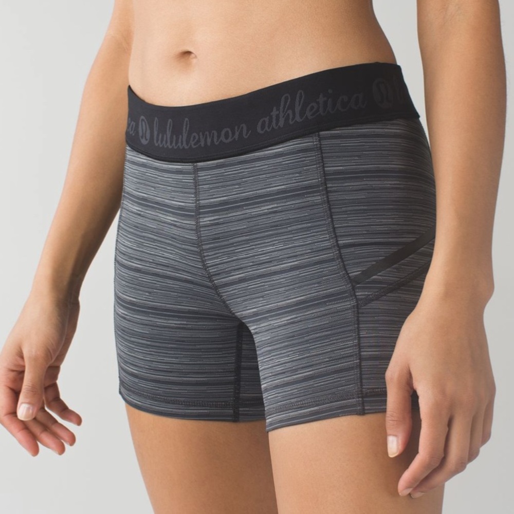 Vintage lululemon What the Sport Short Deep Coal Stripe. Old School Style
